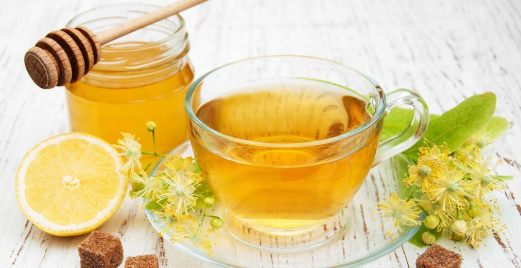 It is useful to add tea made with lime honey to the diet of patients suffering from prostatitis. 